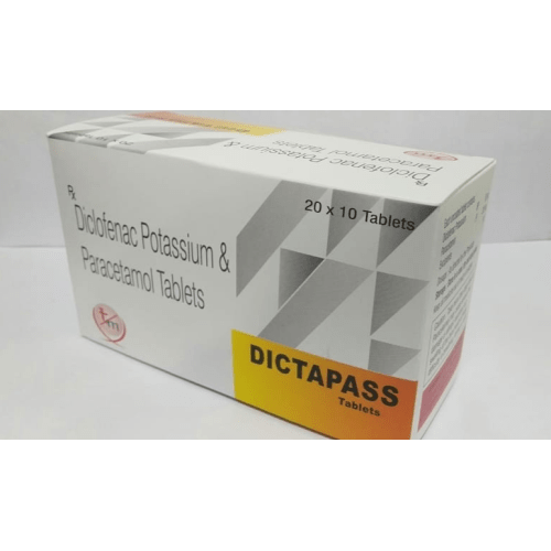 Dictapass-Tablets-Diclofenac-Potassium-Paracetamol-Tablets-Tiruvision-Medicare-Best-Pharmaceutical-Contract-Manufacturing-Company-Best-Nutraceutical-Third-Party-Manufacturing-Company