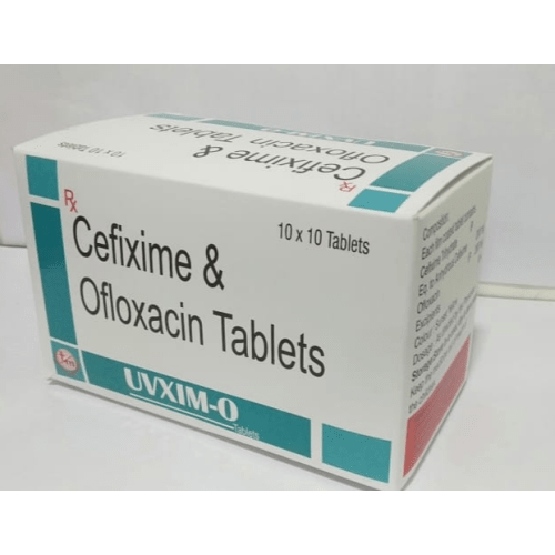 UVXIM-10-Tablets-Cefixime-Ofloxacin-Tablets-Tiruvision-Medicare-Best-Pharmaceutical-Contract-Manufacturing-Company-Best-Nutraceutical-Third-Party-Manufacturing-Company
