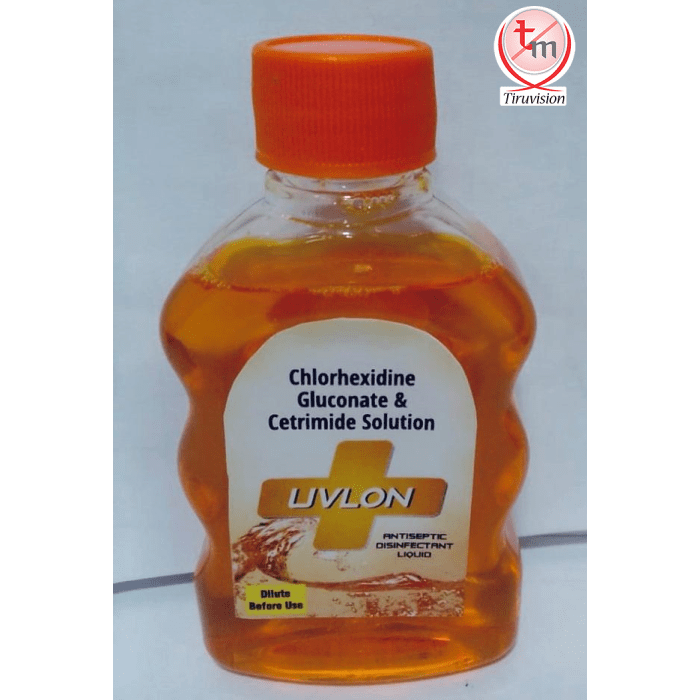 Uvlon-Antiseptic-Disinfectant-Liquid-Small-Chlorhexidine-Gluconate-Cetrimide-Solution-Tiruvision-Medicare-Best-Pharmaceutical-Contract-Manufacturing-Company